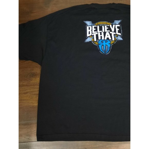 WWE Roman Empire T-Shirt 5XL XXXXXL Reigns "Spare No One Spear Everyone" Shield - Picture 9 of 12